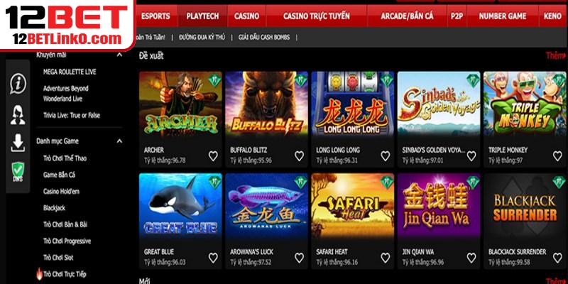 Về chúng tôi cung cấp đa sản phẩm cá cược 12BET