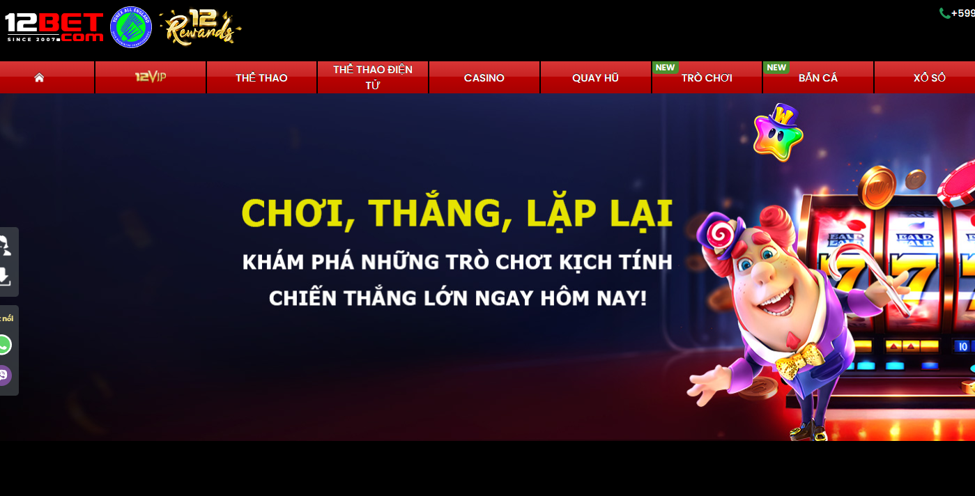 Kho sản phẩm cá cược trực tuyến 12bet